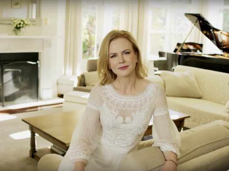 Nicole Kidman chose a white and creme color scheme in her mansion to preserve its pristine look.